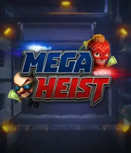 Enter the action-packed world of the Mega Heist game by Relax Gaming, showcasing comedic characters ready to undertake a bank heist. This graphic depicts the drama of the heist with its striking logo and an ominous vault backdrop. Perfect for fans of heist movies, providing a captivating escape. 