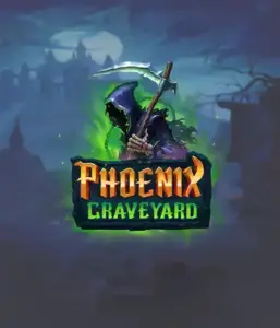 The eerie and atmospheric Phoenix Graveyard slot game interface by ELK Studios, featuring a mysterious graveyard setting. The visual highlights the slot's dynamic reel expansion mechanism, enhanced by its stunning symbols and supernatural theme. The design reflects the game's mythological story of resurrection, attractive for those fascinated by the supernatural.